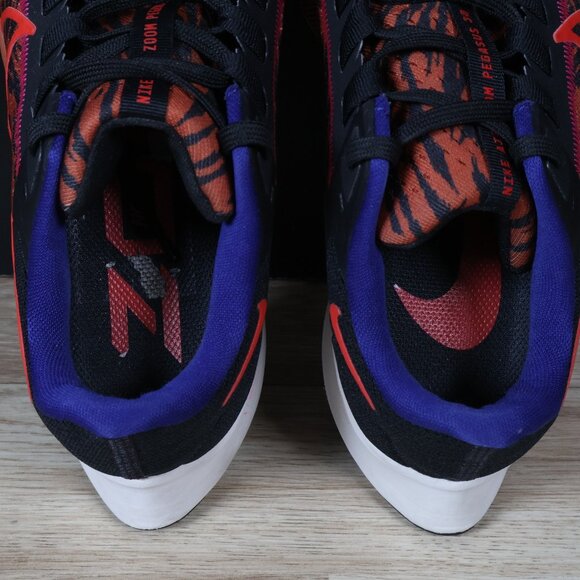 Nike Air Zoom Pegasus 38 Shoes Womens Size 8 Orange Black Tiger Print DQ7650-800 - Picture 7 of 8